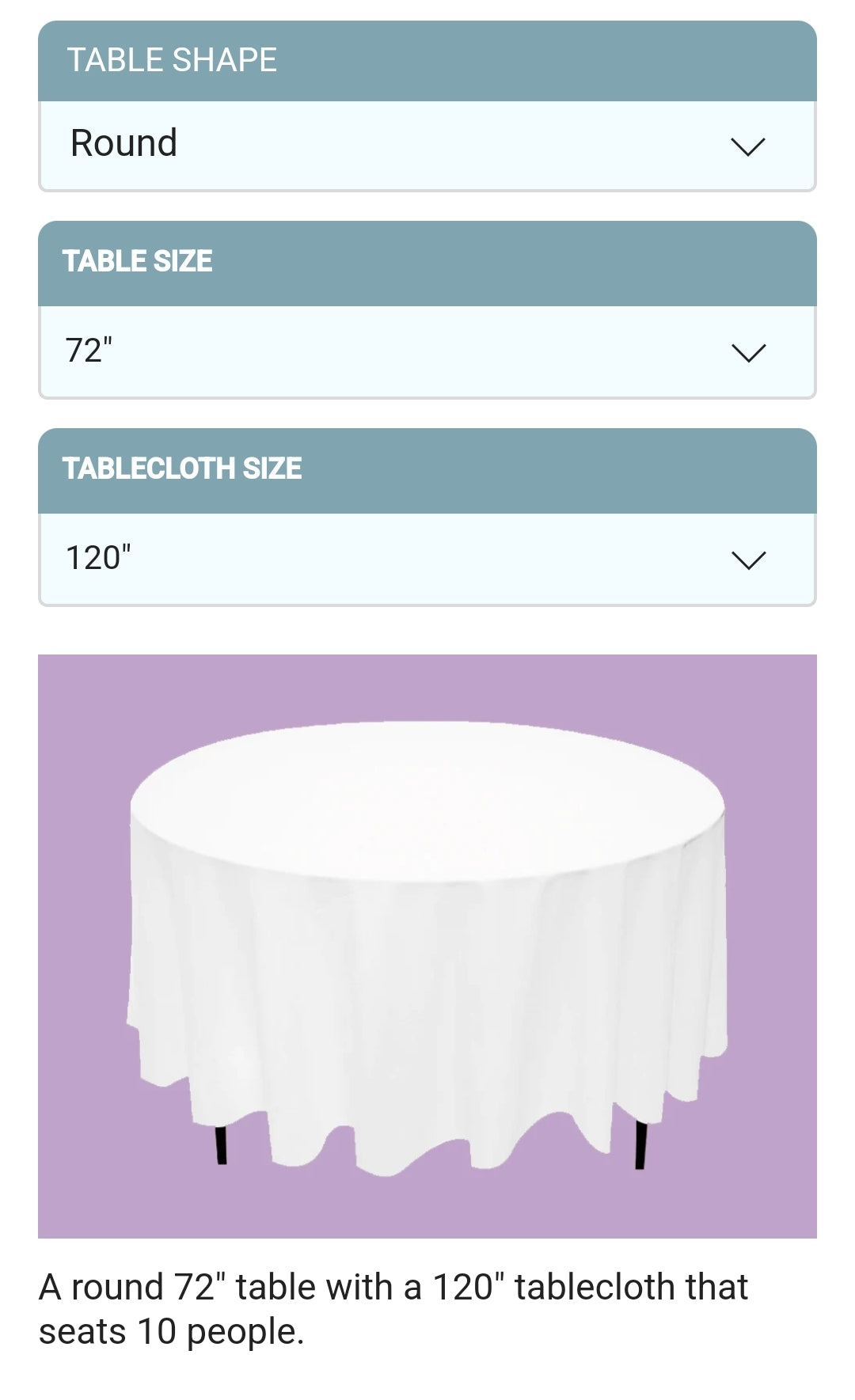 Tablecloths/Linens