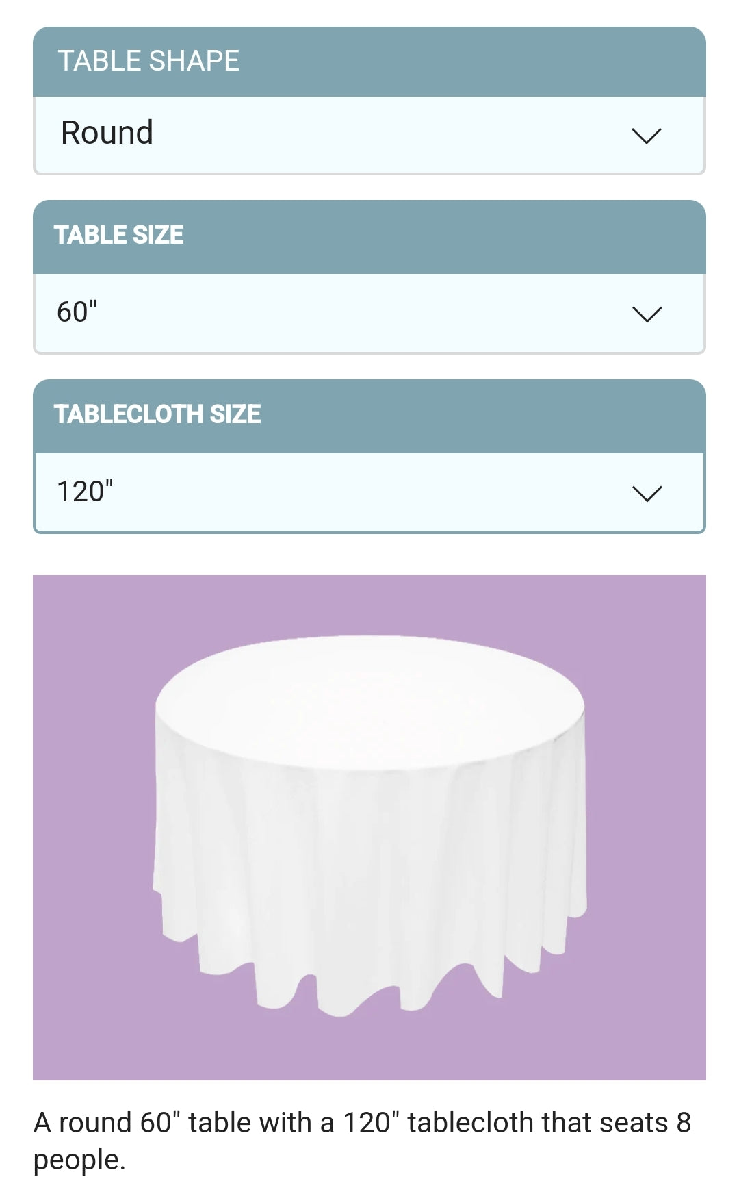 Tablecloths/Linens
