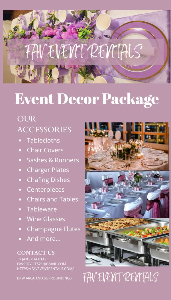 50 Guests Decor Services Package