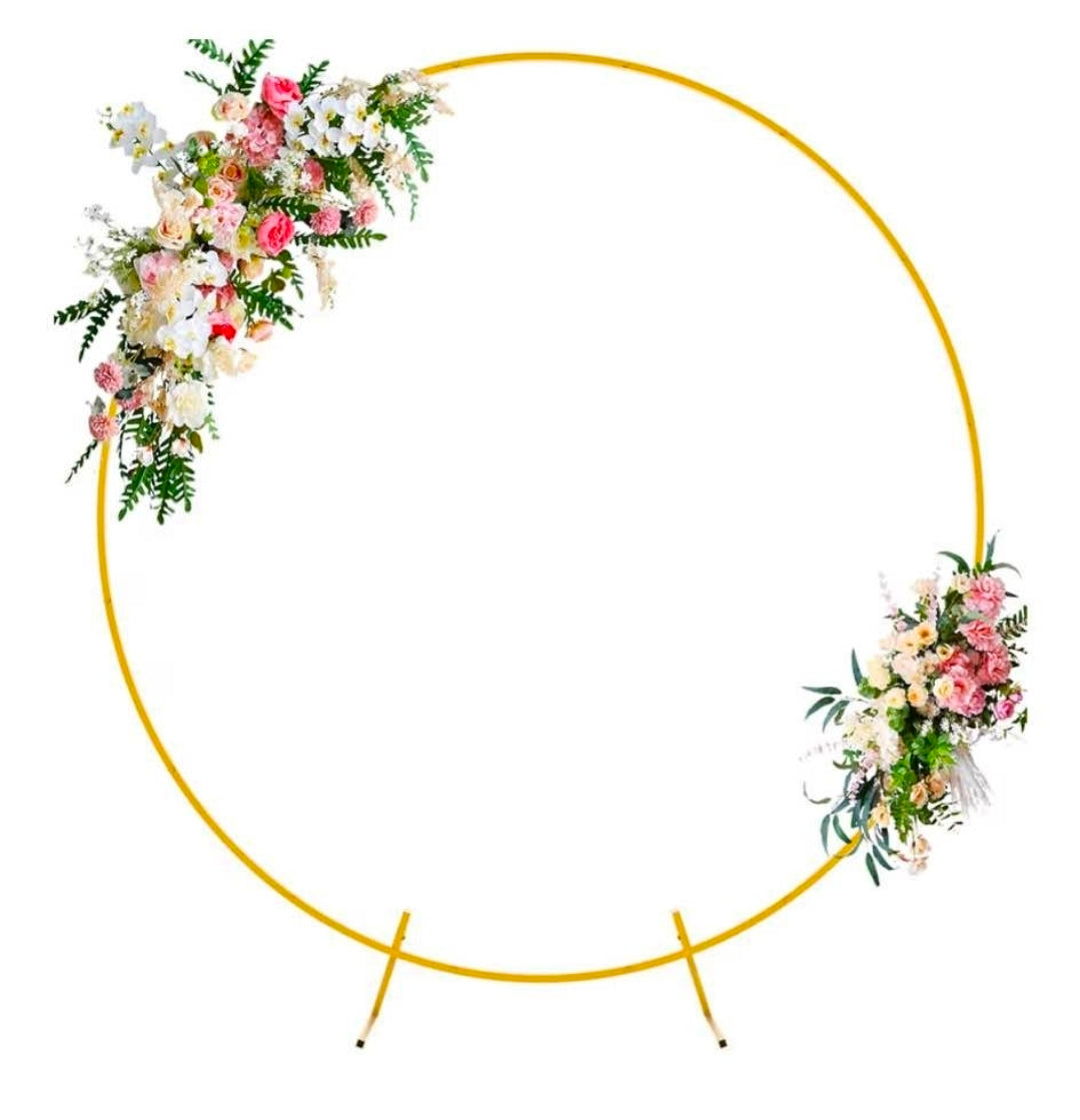 6.6 ft Arch Frame Circle Backdrop Stand